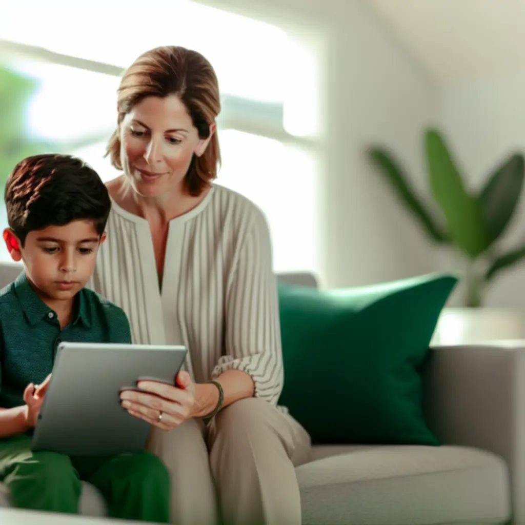 Tablette avec paramètres de contrôle parental activés