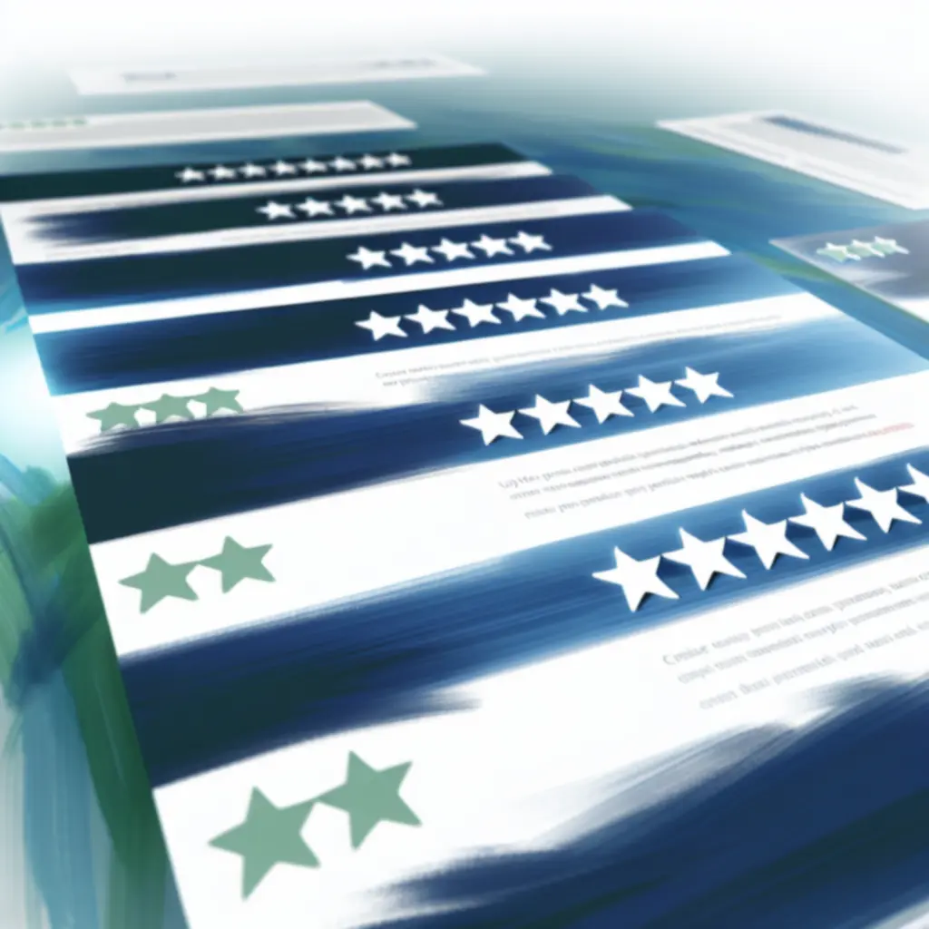 Section d'avis d'utilisateurs sur une interface web